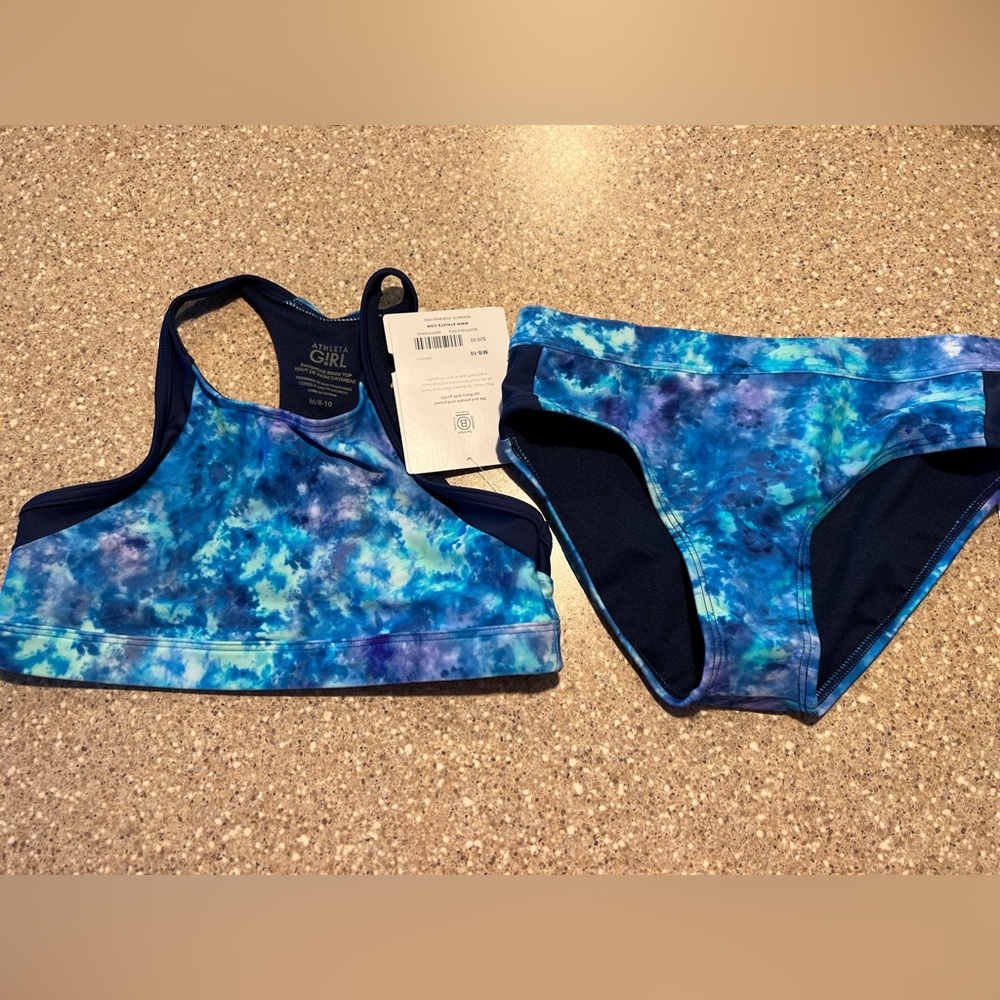 Athleta Daybreak Bikini Top and Bottom Swim Set - Size Medium (8/10)